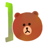 อิโมจิไลน์ LINE FRIENDS KUMA BROWN / FRAMES