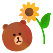 อิโมจิไลน์ LINE FRIENDS KUMA BROWN / FRAMES