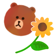 อิโมจิไลน์ LINE FRIENDS KUMA BROWN / FRAMES