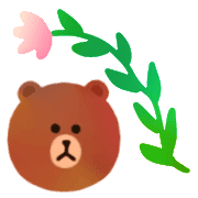 อิโมจิไลน์ LINE FRIENDS KUMA BROWN / FRAMES