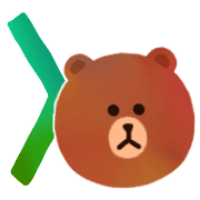 อิโมจิไลน์ LINE FRIENDS KUMA BROWN / FRAMES