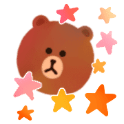 อิโมจิไลน์ LINE FRIENDS KUMA BROWN / FRAMES