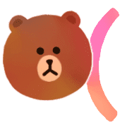 อิโมจิไลน์ LINE FRIENDS KUMA BROWN / FRAMES