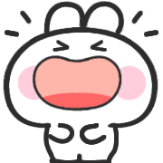อิโมจิกระต่ายคิ้วท์ 7