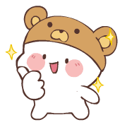 อิโมจิไลน์ Bear Hat (Emoji)