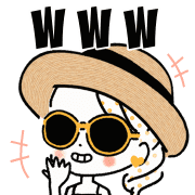 อิโมจิไลน์ Adult girly Oshakawa Emoji Straw Hat