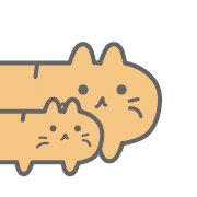 อิโมจิไลน์ Cute Cat Divider Emoji Sticker :D