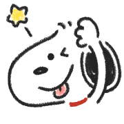 Snoopy อิโมจิดุ๊กดิ๊กได้ ลายเส้นน่ารัก