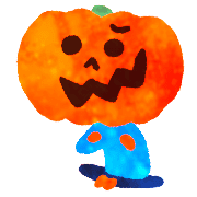 อิโมจิไลน์ Halloween pumpkin boy and friends /fix