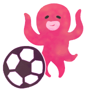 อิโมจิไลน์ Octopus and soccer ball