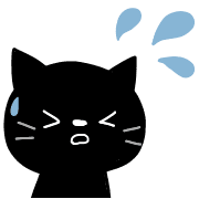 อิโมจิไลน์ Black Cat Emoji...Everyday Life