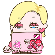 อิโมจิไลน์ girl emoji colorful pop funny day