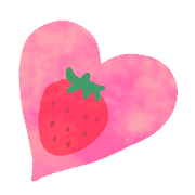 อิโมจิไลน์ Ugoku!Strawberry and heart