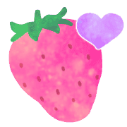 อิโมจิไลน์ Ugoku!Strawberry and heart