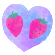 อิโมจิไลน์ Ugoku!Strawberry and heart