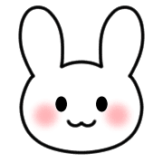 อิโมจิไลน์ Emoji full of cute white rabbits