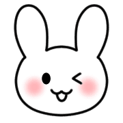 อิโมจิไลน์ Emoji full of cute white rabbits