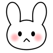 อิโมจิไลน์ Emoji full of cute white rabbits