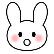 อิโมจิไลน์ Emoji full of cute white rabbits