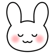 อิโมจิไลน์ Emoji full of cute white rabbits