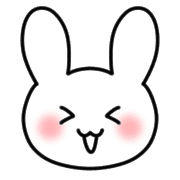 อิโมจิไลน์ Emoji full of cute white rabbits