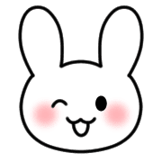 อิโมจิไลน์ Emoji full of cute white rabbits