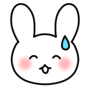 อิโมจิไลน์ Emoji full of cute white rabbits