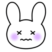 อิโมจิไลน์ Emoji full of cute white rabbits