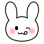 อิโมจิไลน์ Emoji full of cute white rabbits