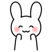 อิโมจิไลน์ Emoji full of cute white rabbits