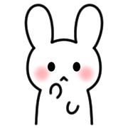 อิโมจิไลน์ Emoji full of cute white rabbits