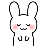 อิโมจิไลน์ Emoji full of cute white rabbits