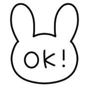 อิโมจิไลน์ Emoji full of cute white rabbits