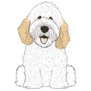 อิโมจิไลน์ Goldendoodle Emoji