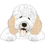 อิโมจิไลน์ Goldendoodle Emoji