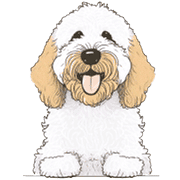 อิโมจิไลน์ Goldendoodle Emoji