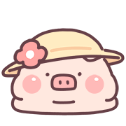 Lazynfatty อิโมจิหมูน้อยรับซัมเมอร์