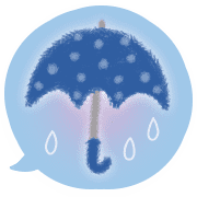 อิโมจิไลน์ Emoji of rainy season and early summer