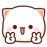 Mochi Mochi Peach Cat อิโมจิ รูปที่ 5