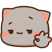 Mochi Mochi Peach Cat อิโมจิ รูปที่ 25