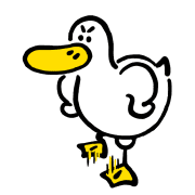 อิโมจิไลน์ The Annoying Duck: เจ้าเป็ดน่ากิน