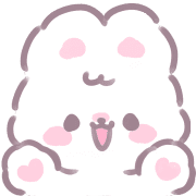 fluffy marshmallow bunny