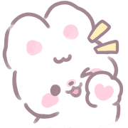 fluffy marshmallow bunny