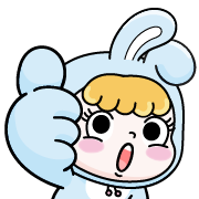 Rosie the hopping bunny อิโมจิแอนิเมชัน รูปที่ 5