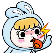 Rosie the hopping bunny อิโมจิแอนิเมชัน รูปที่ 16