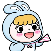 Rosie the hopping bunny อิโมจิแอนิเมชัน รูปที่ 38