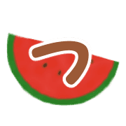 อิโมจิไลน์ Ugoku!watermelon summer moji