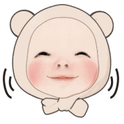 อิโมจิไลน์ Animated Bear Towel Daily Emoji