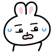 อิโมจิไลน์ The happy little rabbit Emoji.