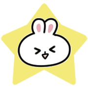 อิโมจิไลน์ The happy little rabbit Emoji.